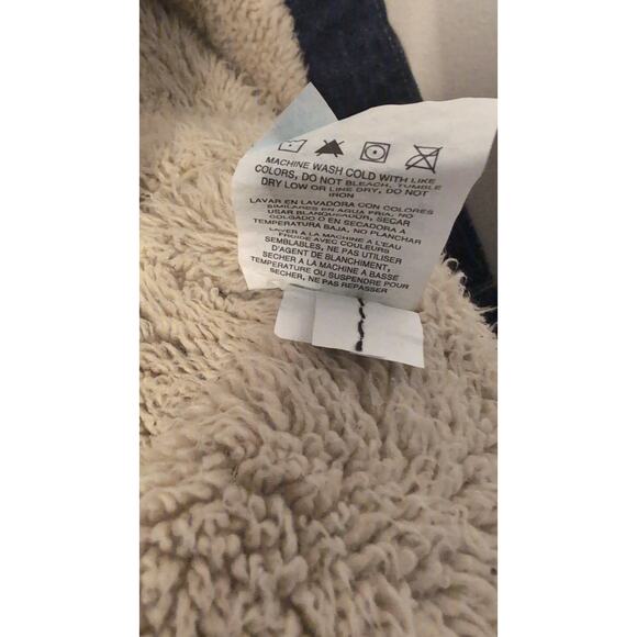 Nwt Wrangler western rancher barn denim Sherpa jacket sm - Picture 11 of 13